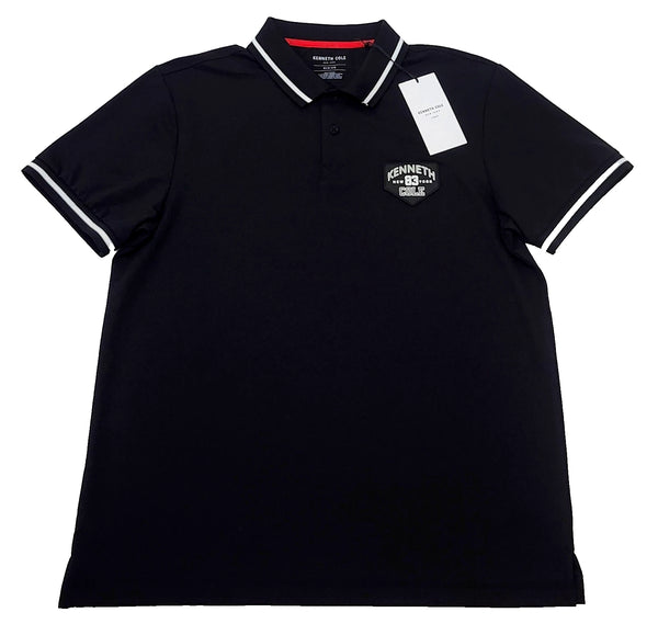 Kenneth Cole Polo Shirt Men's Color Black Size M (NEW ORIGINAL WITH TAGS)