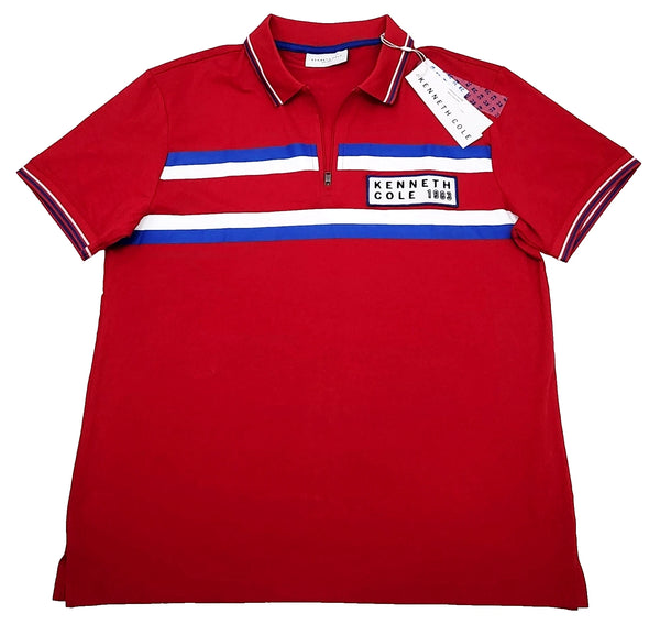 Kenneth Cole Polo Shirt Men's Color Red Size M (NEW ORIGINAL WITH TAGS)