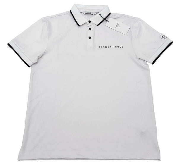 Kenneth Cole Polo Shirt Men's Color White Size M (NEW ORIGINAL WITH TAGS)