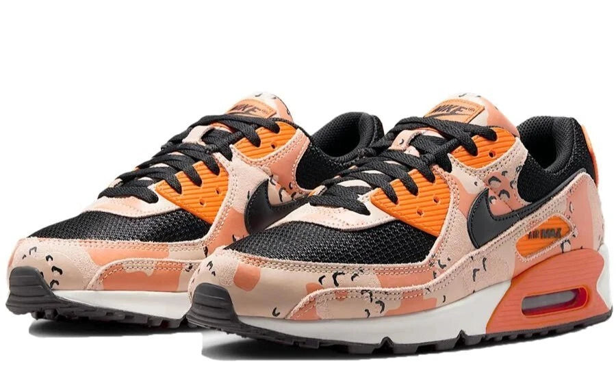 Nike Men's Shoes AIR MAX 90 PRM US Size 9.5 Color Beige/Orange (NEW IN BOX)