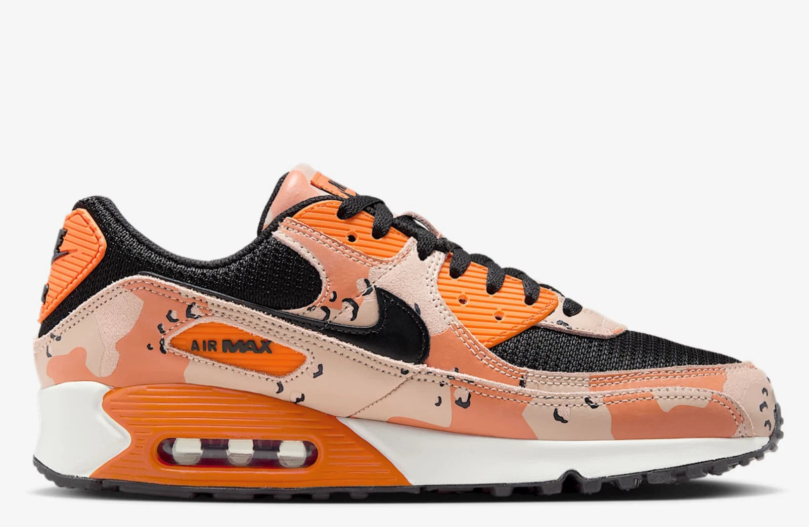 Nike Men's Shoes AIR MAX 90 PRM US Size 9.5 Color Beige/Orange (NEW IN BOX)