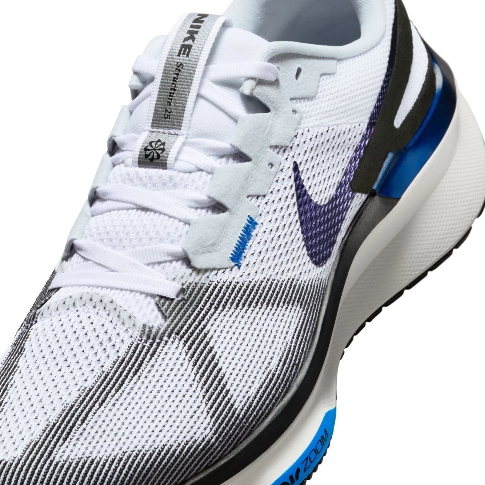 Nike Men's Sneakers AIR ZOOM STRUCTURE 25 US Size 9.5 Color WHITE (NEW IN BOX)