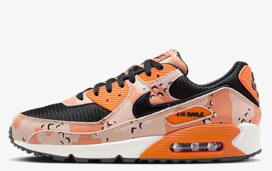Nike Men's Shoes AIR MAX 90 PRM US Size 9.5 Color Beige/Orange (NEW IN BOX)