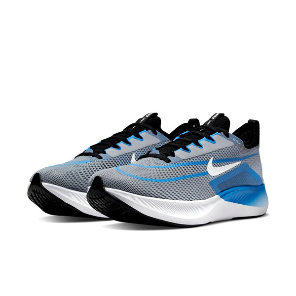 Nike Men's Sneakers US Size 10 ZoomFly4 Wolf Grey Photo Blue White NEW IN BOX