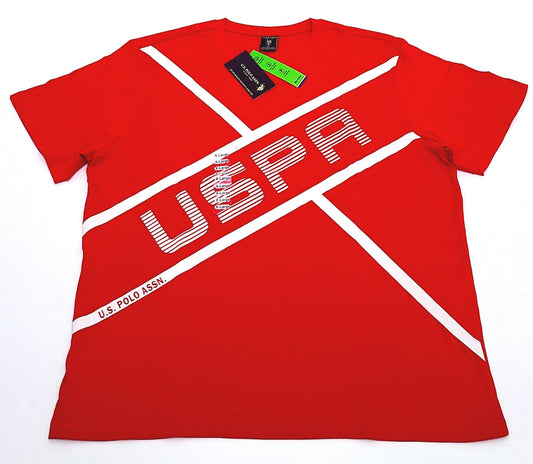 Us Polo Assn Men's T-shirt COLOR RED Size XL ( NEW WITH ORIGINAL TAGS )