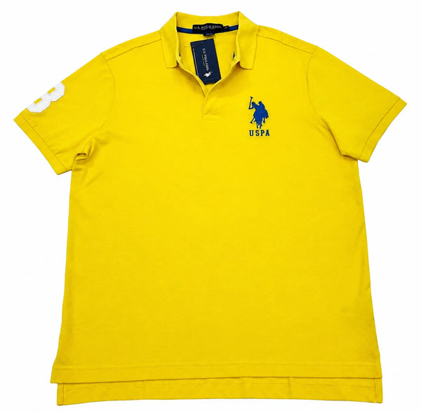 US Polo Assn Men's Polo Shirt Color Yellow NEW WITH ORIGINAL TAGS