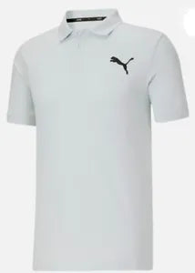 Puma Essentials Polo Men's Size M. COLOR WHITE (NEW WITH ORIGINAL TAGS )