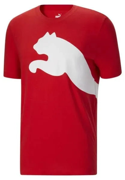 Puma Essential T-Shirt Men's Size XL. COLOR RED- WHITE (NEW WITH ORIGINAL TAGS)