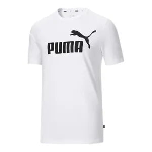 Puma Essentials T-Shirt Men's Size L. COLOR WHITE. (NEW WITH ORIGINAL TAGS)