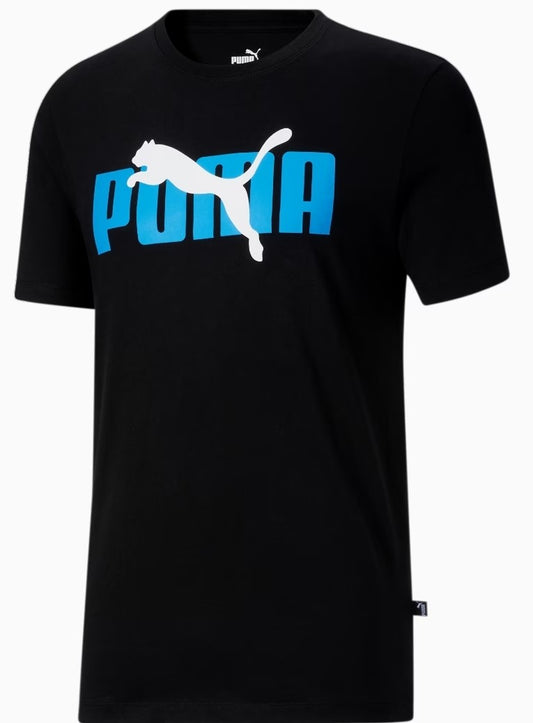 Puma Essentials T-Shirt Size M COLOR BLACK,BLUE,WHITE ( NEW WITH ORIGINAL TAGS )