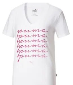 Puma Essentials T-Shirt Woman's Size L COLOR WHITE (NEW WITH ORIGINAL TAGS)