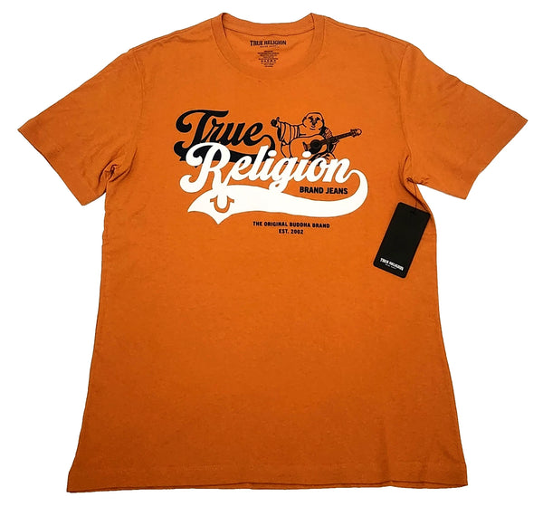 True Religion T-shirt Men's Color Orange   (NEW ORIGINAL WITH TAGS)