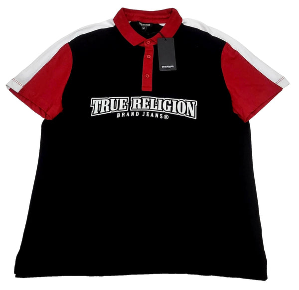 True Religion Polo Shirt Men's Color Black Size L (NEW ORIGINAL WITH TAGS)