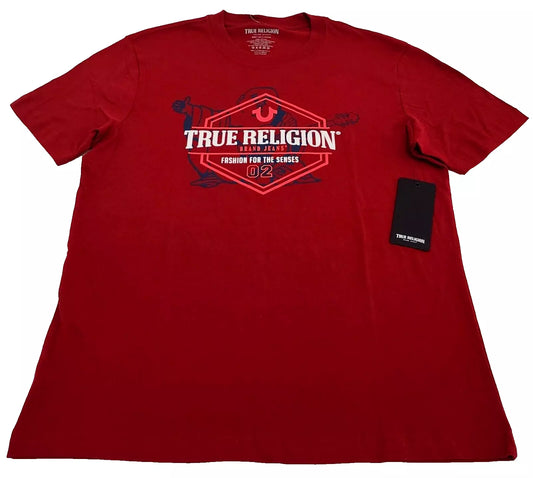 True Religion T-shirt Men's Color Red Size M (NEW ORIGINAL WITH TAGS)