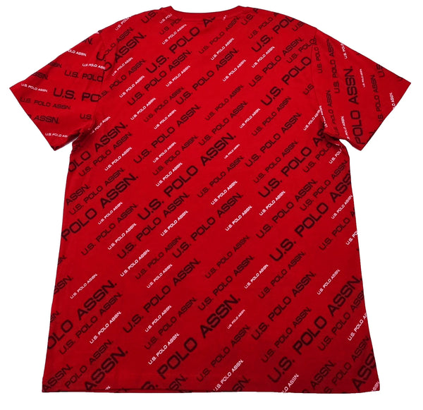 Us Polo Assn Men's T-shirt Color Red NEW WITH ORIGINAL TAGS