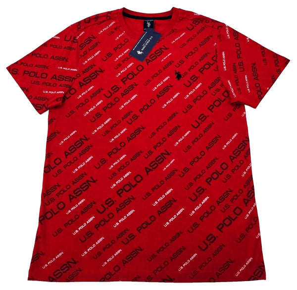 Us Polo Assn Men's T-shirt Color Red NEW WITH ORIGINAL TAGS