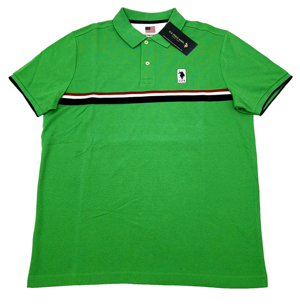US Polo Assn Men's Polo Shirt Color Green Size M NEW WITH ORIGINAL TAGS