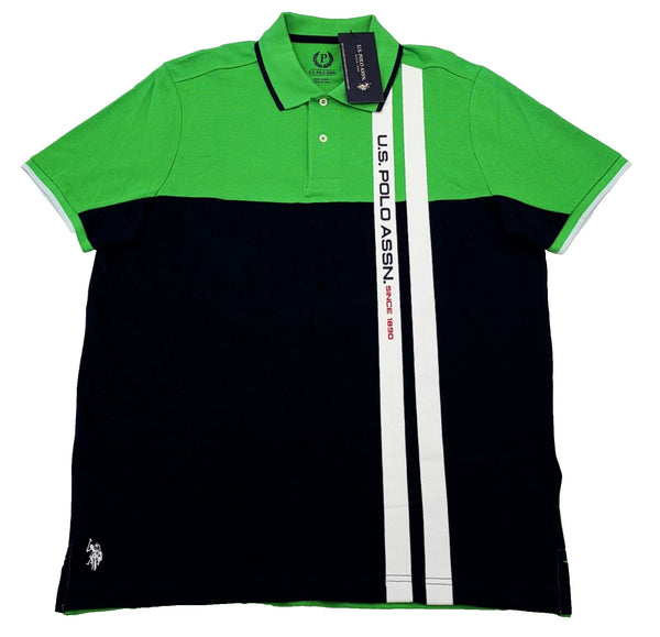 US Polo Assn Men's Polo Shirt Color Green Size M NEW WITH ORIGINAL TAGS