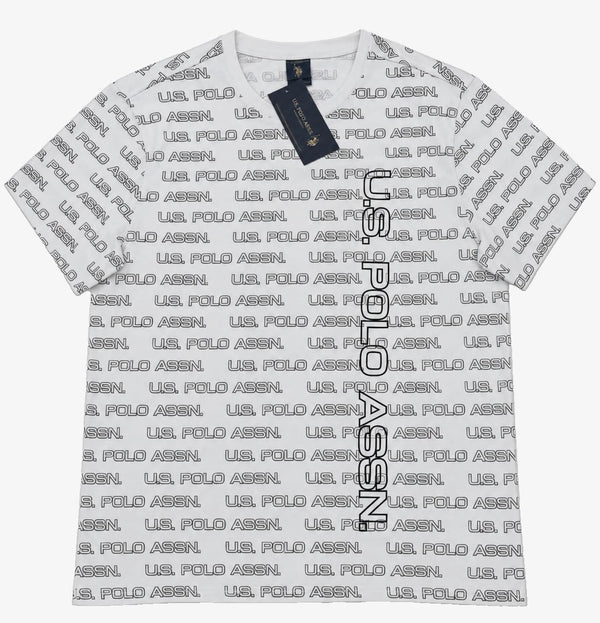 Us Polo Assn Men's T-shirt Color White NEW WITH ORIGINAL TAGS